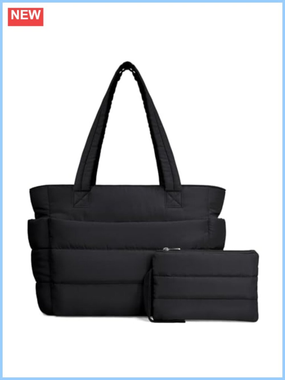 Puffer Tote Bag Lightweight Quilted Shoulder Bag 20L Travel Gym Work